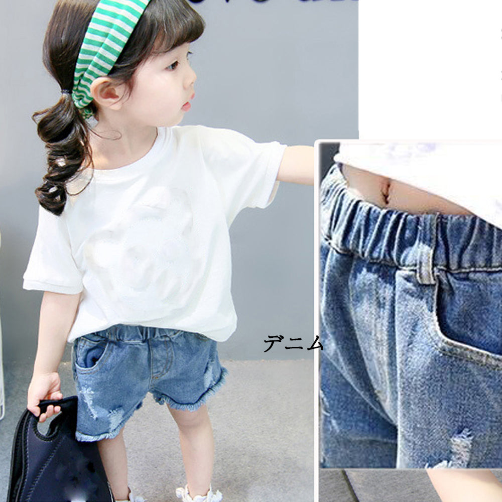 キッズ デニムパンツ 可愛い 新作 韓国子供 女の子 ダメージ ショートパンツ ファッション ジュニア 男の子 ボトムス – サステナブルなECサイト  | サステナモール