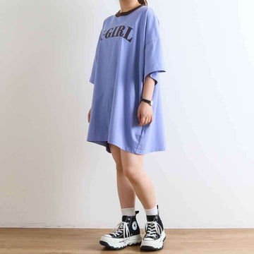 エックスガール X-girl RINGER S/S BIG TEE DRESS リンガーショート