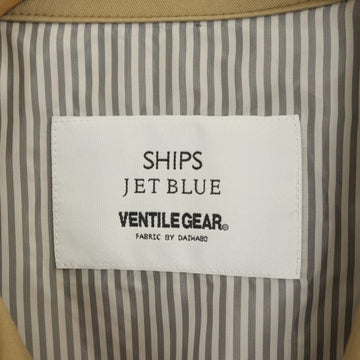 SHIPS JET BLUE(シップスジェットブルー)VENTILEGEAR コーチ ジャケット ブルゾン アウター スタンドカラー M ベージュ /DO