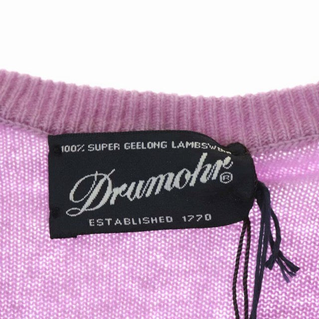 Drumohr(ドルモア)ニット セーター 長袖 ウール 38 紫 パープル ラベンダー /MF ■GY
