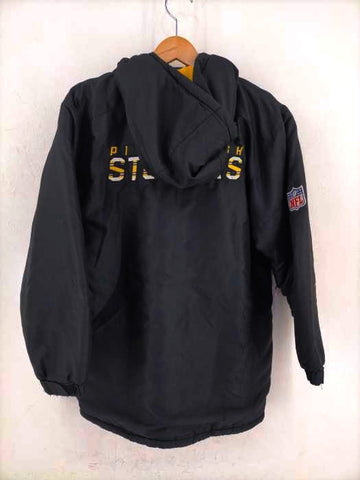 NFL(エヌエフエル)90S チームロゴ刺繍 フーディージャケット 裏フリース