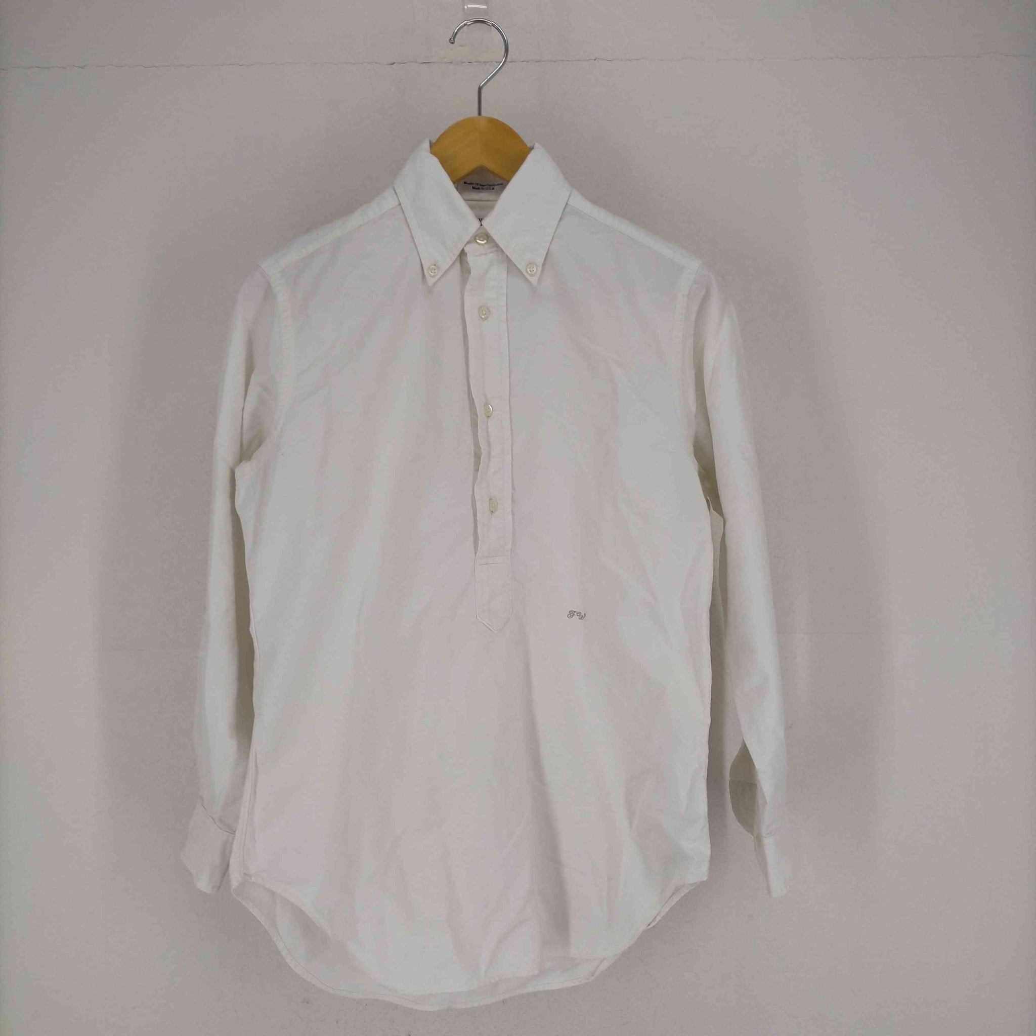 individualized shirts(インディヴィジュアライズドシャツ)Woven OF Imported USA製 プルオーバーシャツ