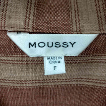 moussy(マウジー)STRIPED OPEN シャツ クロップド オープンカラーシャツ