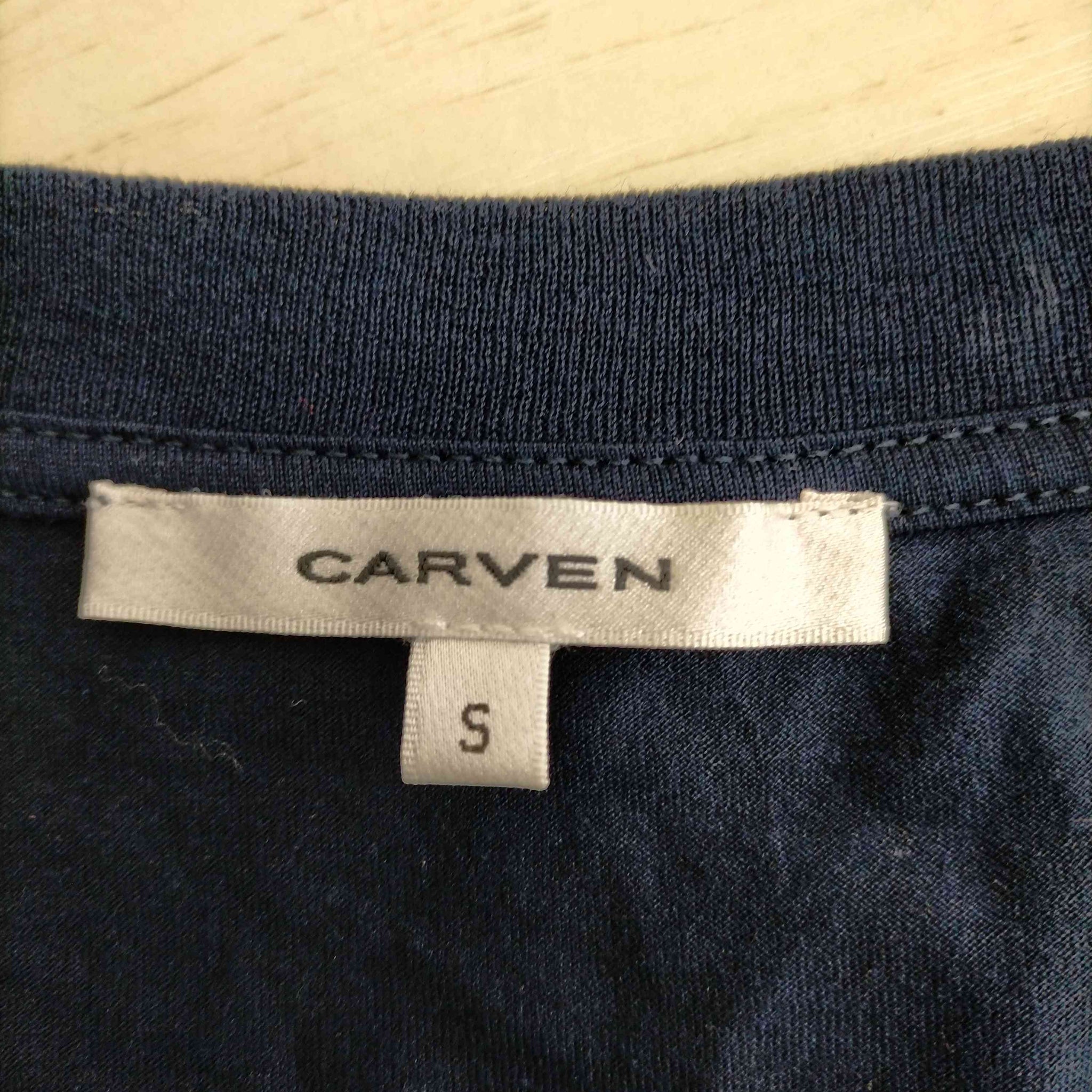 CARVEN(カルヴェン)シャツ切替 クルーネック半袖Tシャツ