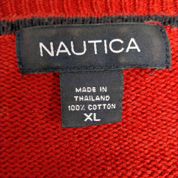 NAUTICA(ノーティカ)ワンポイント刺繍 コットンニット
