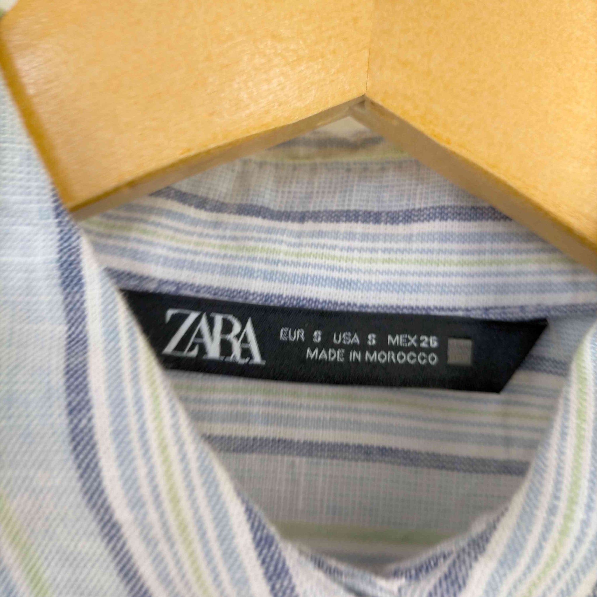 〚ZARA〛ザラ(EUR L)L相当　オーバーサイズウールチェック柄シャツ