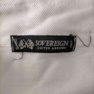 UNITED ARROWS(ユナイテッドアローズ){{UNITED ARROWS SOVEREIGN}} MADE IN ITALY コットンポロシャツ