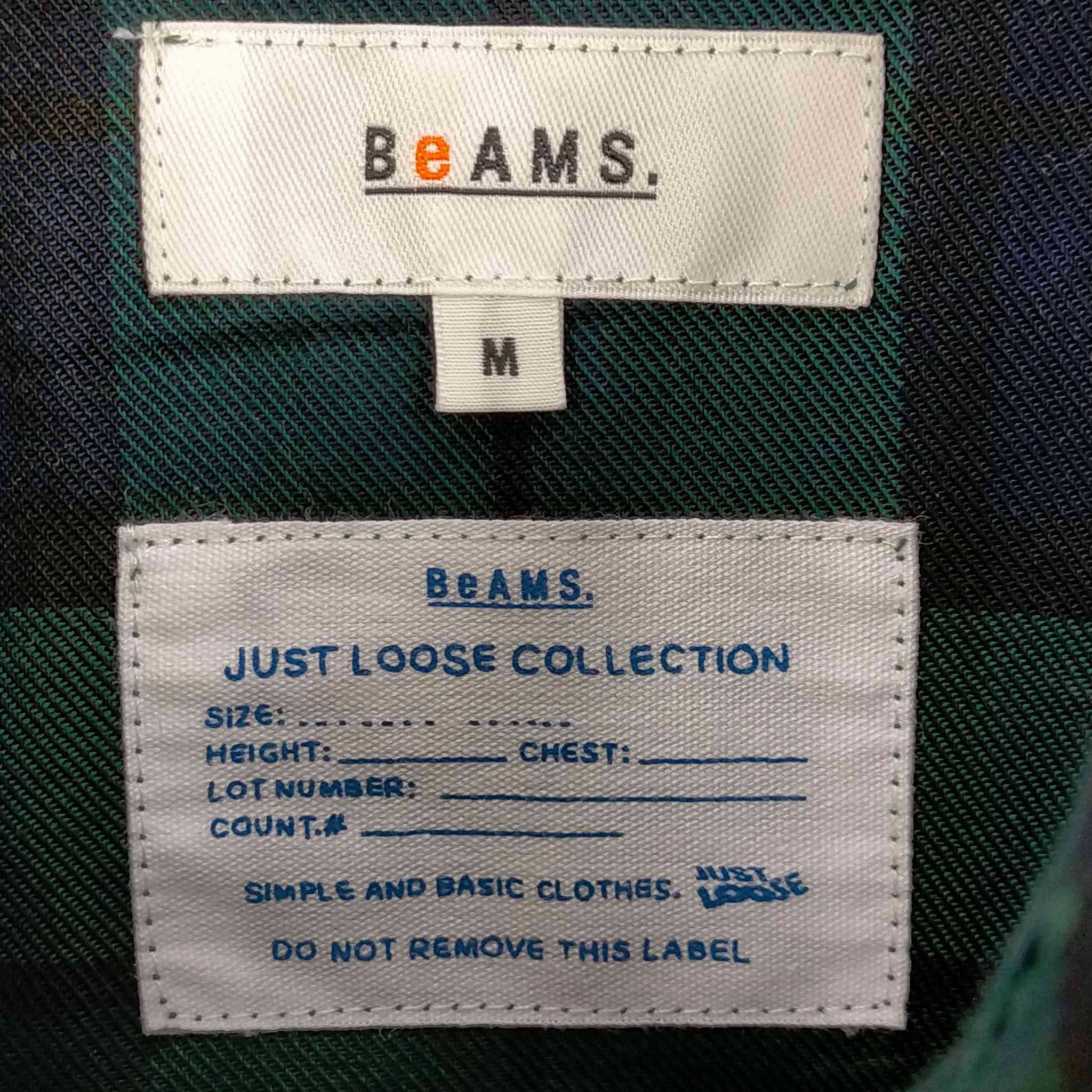 BEAMS(ビームス)チェック柄オーバーサイズラガーシャツ