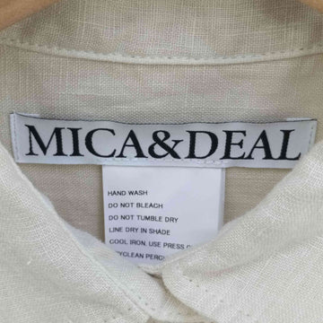 MICA&DEAL(マイカアンドディール)washed linen shirt
