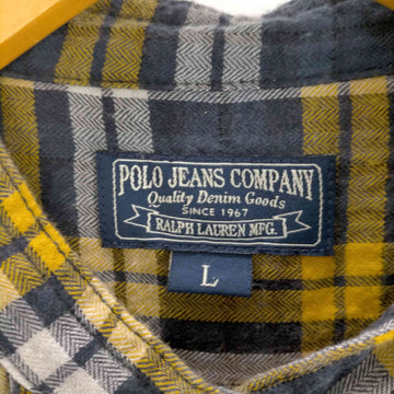POLO JEANS COMPANY RALPH LAUREN(ポロジーンズカンパニーラルフローレン)チェックフリルバンドカラーシャツ