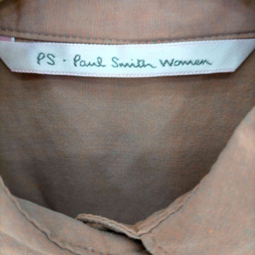 PS Paul Smith(ピーエスポールスミス)玉虫色 ロングポイントカラー半袖シャツ