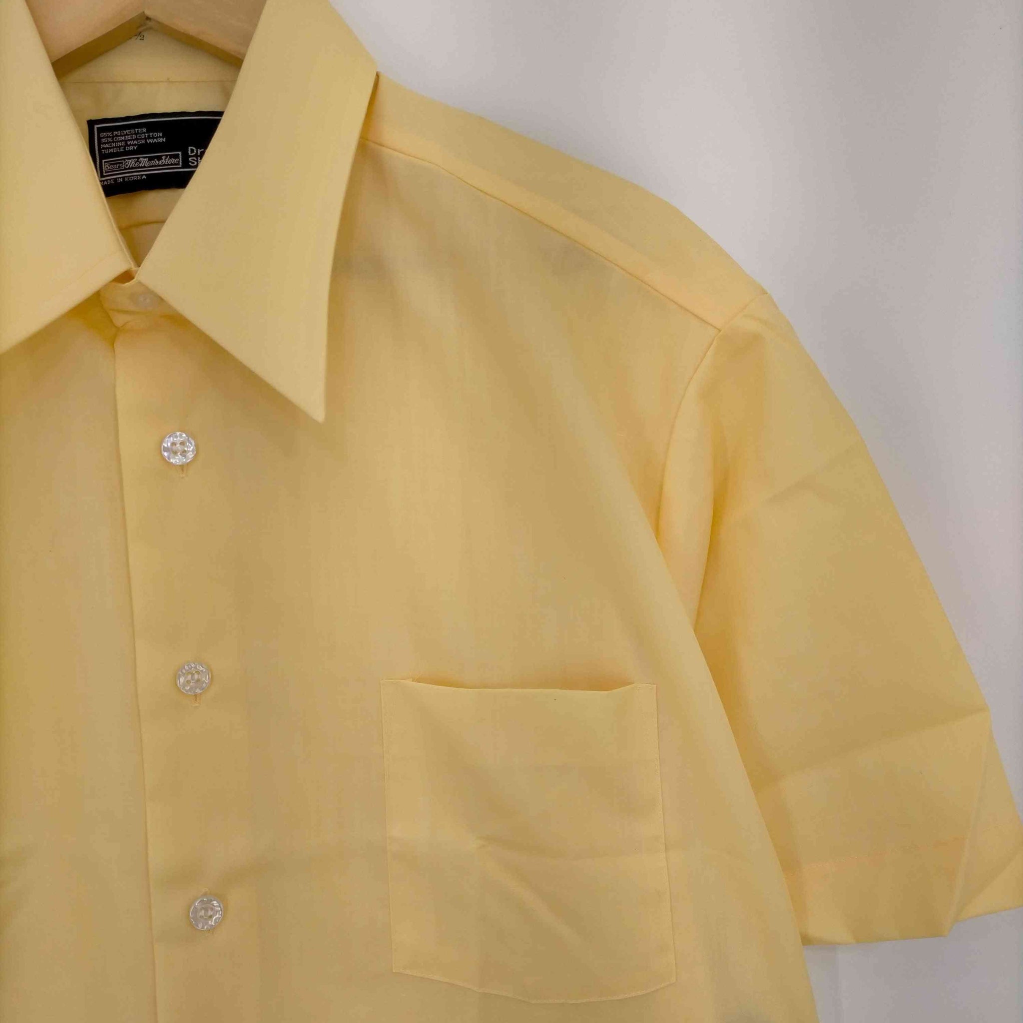 Sears(シアーズ)70-80s Dress Shirt コットンポリ ショートスリーブシャツ