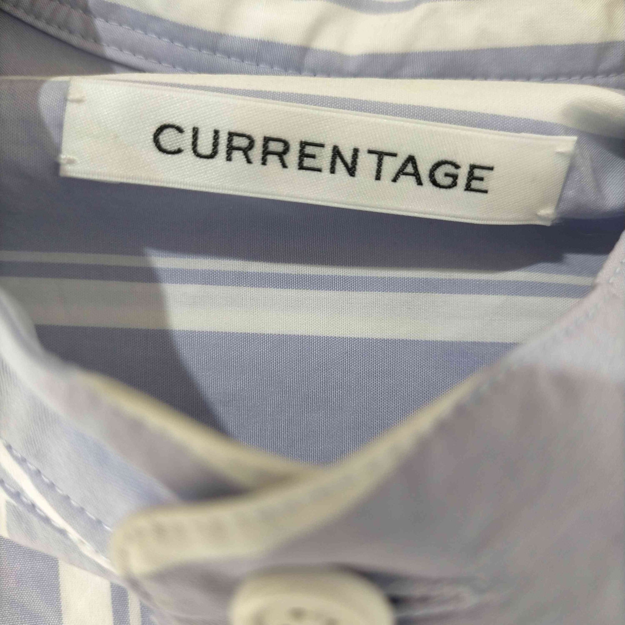 CURRENTAGE(カレンテージ)20SS エジプシャンコットンオーバーサイズドバンドカラーシャツ