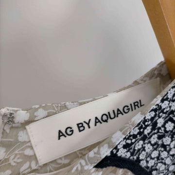 AG by aquagirl(エージーバイアクアガール)異素材花柄ティアードロングワンピース