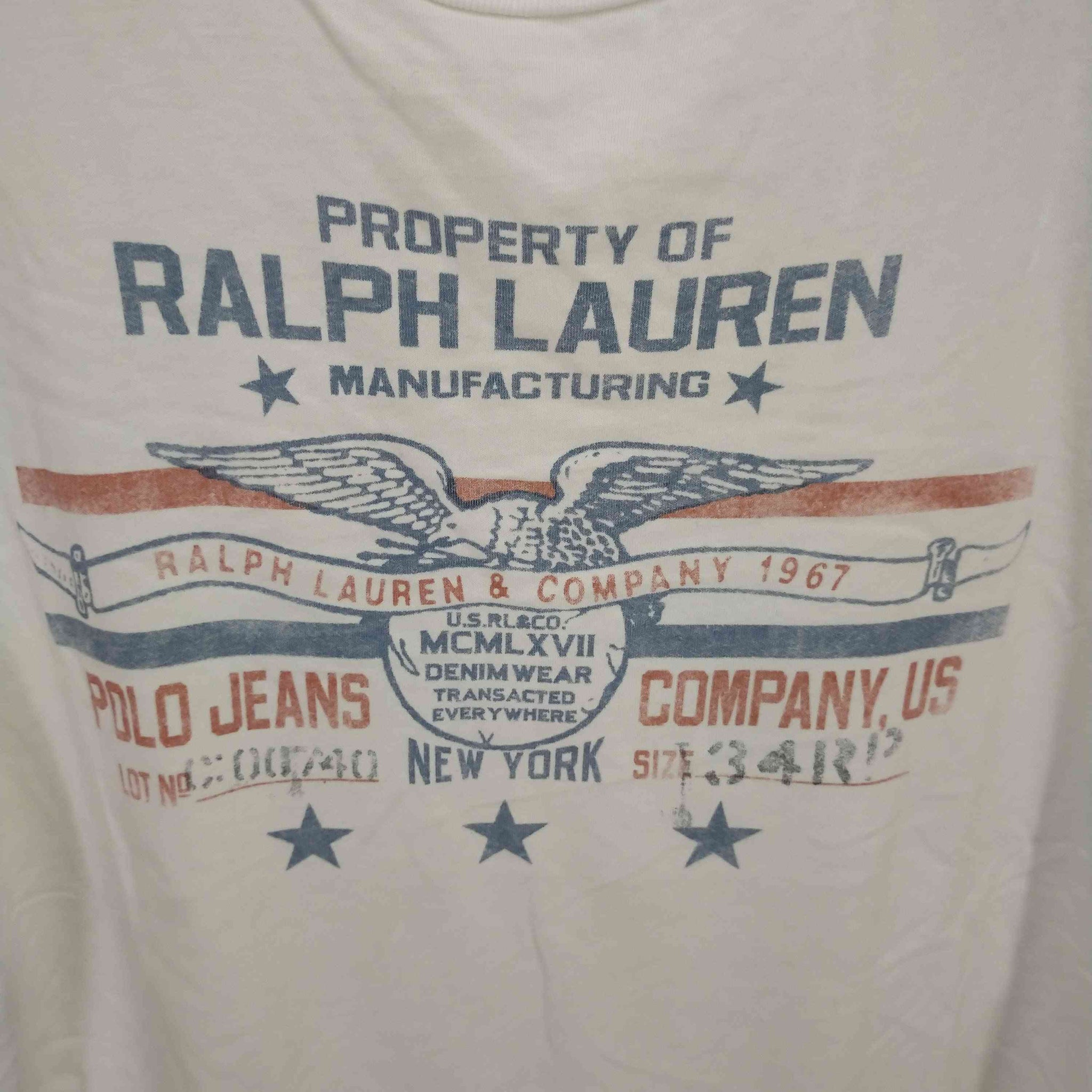 POLO JEANS COMPANY RALPH LAUREN(ポロジーンズカンパニーラルフローレン)デザインプリントTシャツ