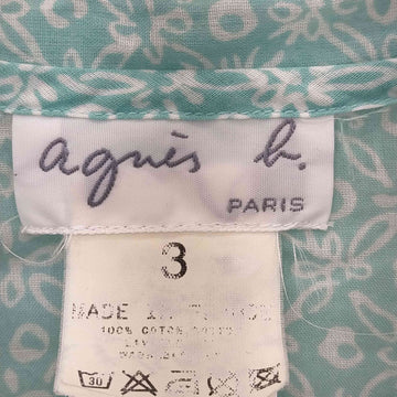 agnes b. PARIS(アニエスベー)MADE IN FRANCE 花柄ガーゼシャツ