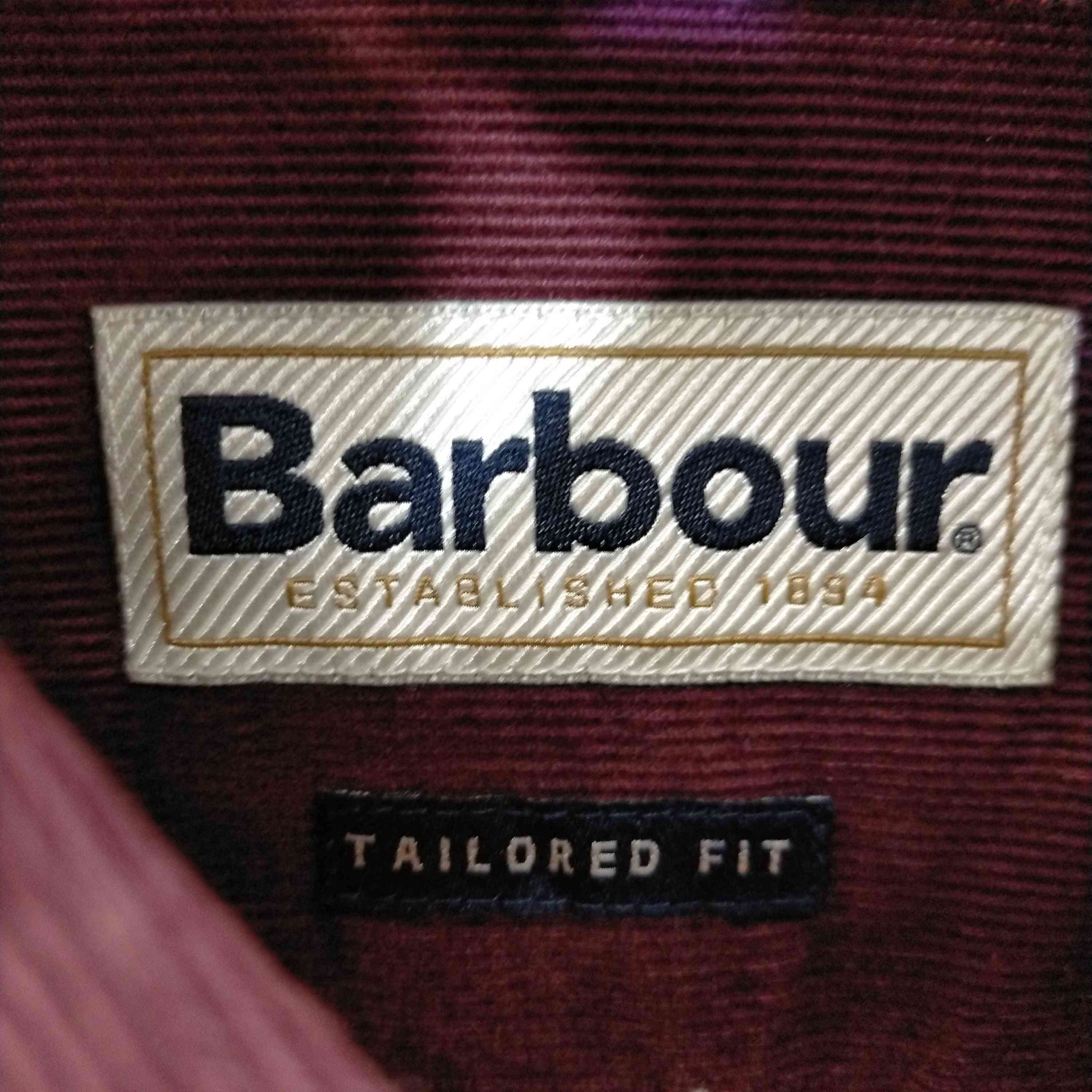 Barbour(バブアー)TAILORED FIT コーデュロイボタンダウンシャツ