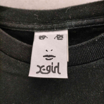 X-girl(エックスガール)メタリックボックスロゴTシャツ