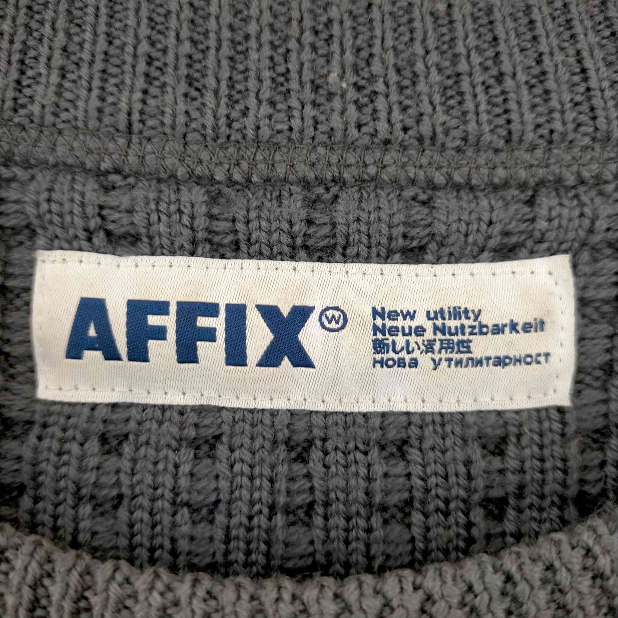 AFFIX(アフィックス)メリノウール ワッフルニット セーター
