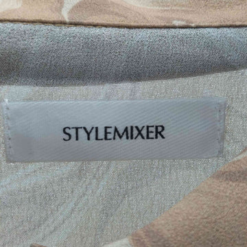 STYLEMIXER(スタイルミキサー)総柄 シアー シャツ セットアップ