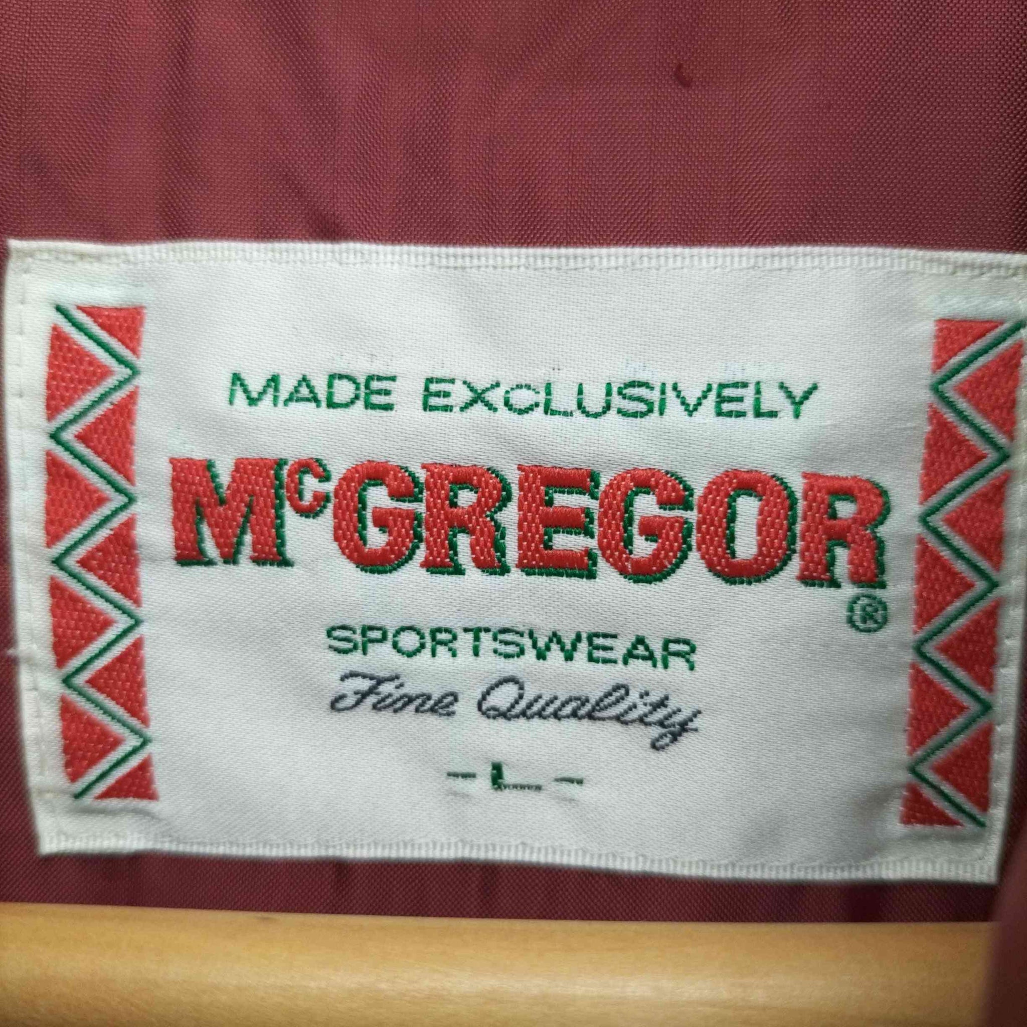 McGREGOR(マックレガー)ワンポイント 刺繍 パッカブル フード 比翼