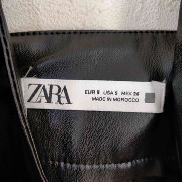 ZARA(ザラ)フェイクレザー スラウチーフィット オーバーオール