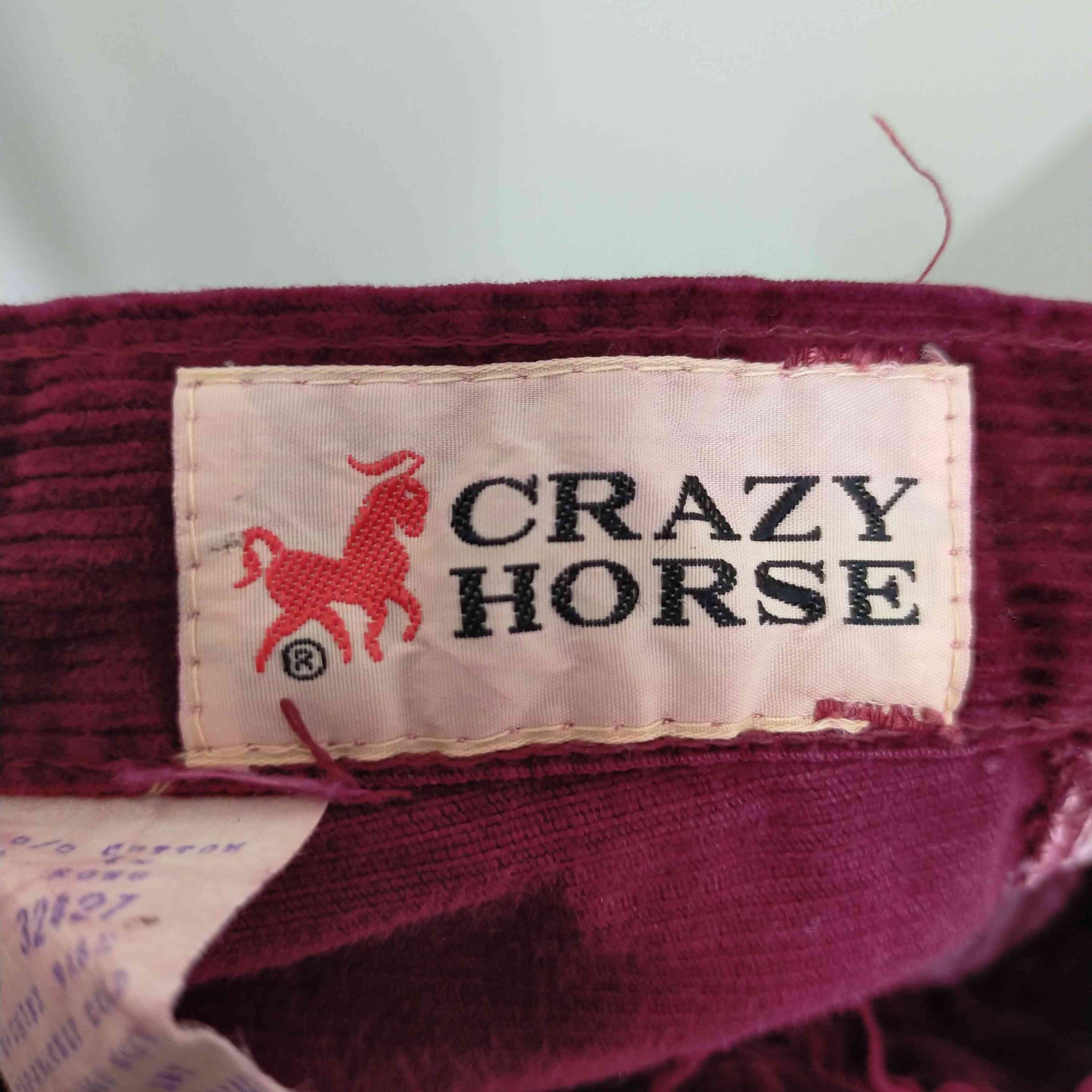 CRAZY HORSE(クレイジーホース)80s 香港製 コーデュロイスカート