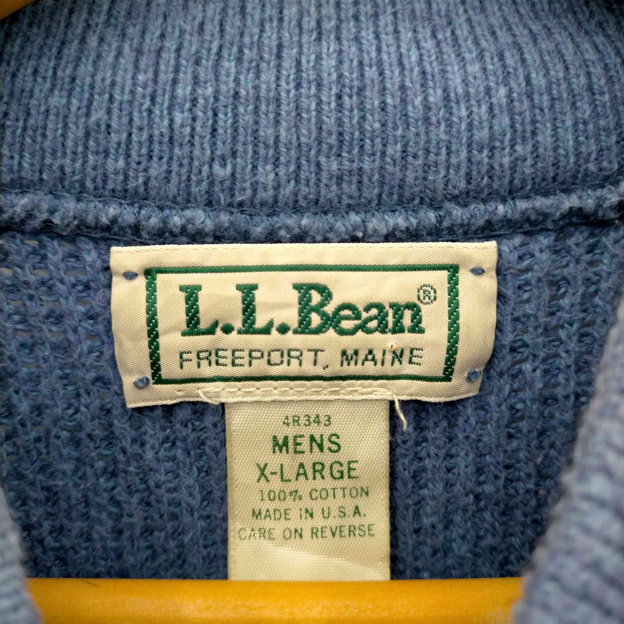 L.L.Bean(エルエルビーン)70S～80S MADE IN USA ハーフボタンコットン