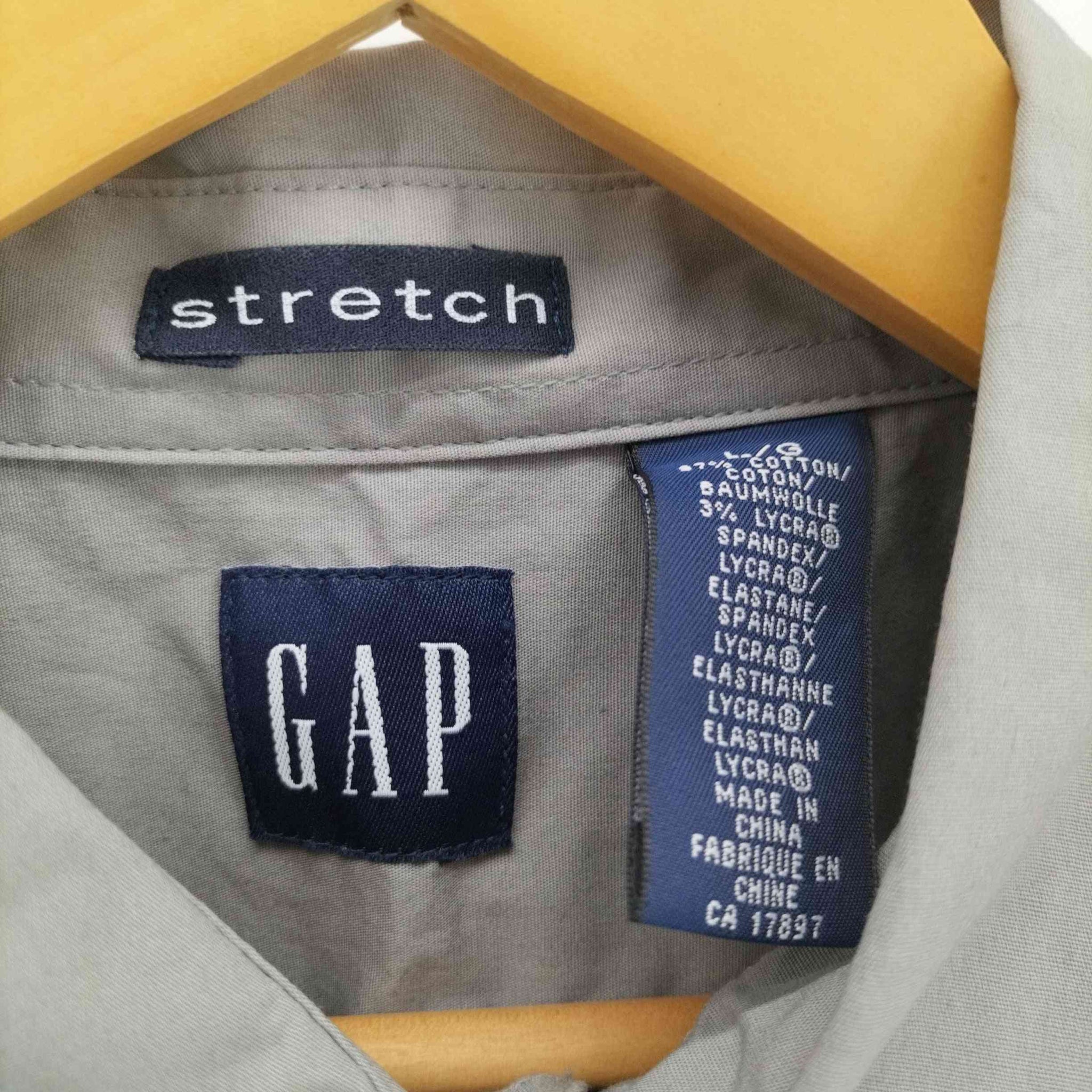 Gap(ギャップ)00S 紺タグ オールド L/S ストレッチ コットン シャツ