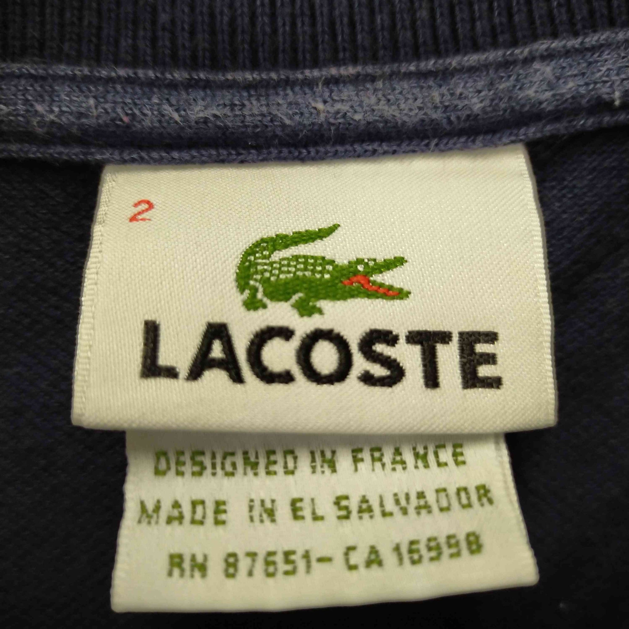 LACOSTE(ラコステ)ワンポイント鹿の子ポロシャツ
