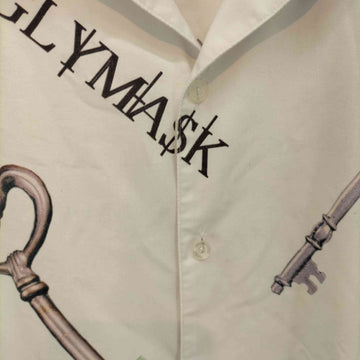 KMK(ケイエムケイ)ロゴ総柄ブロードビッグシャツ