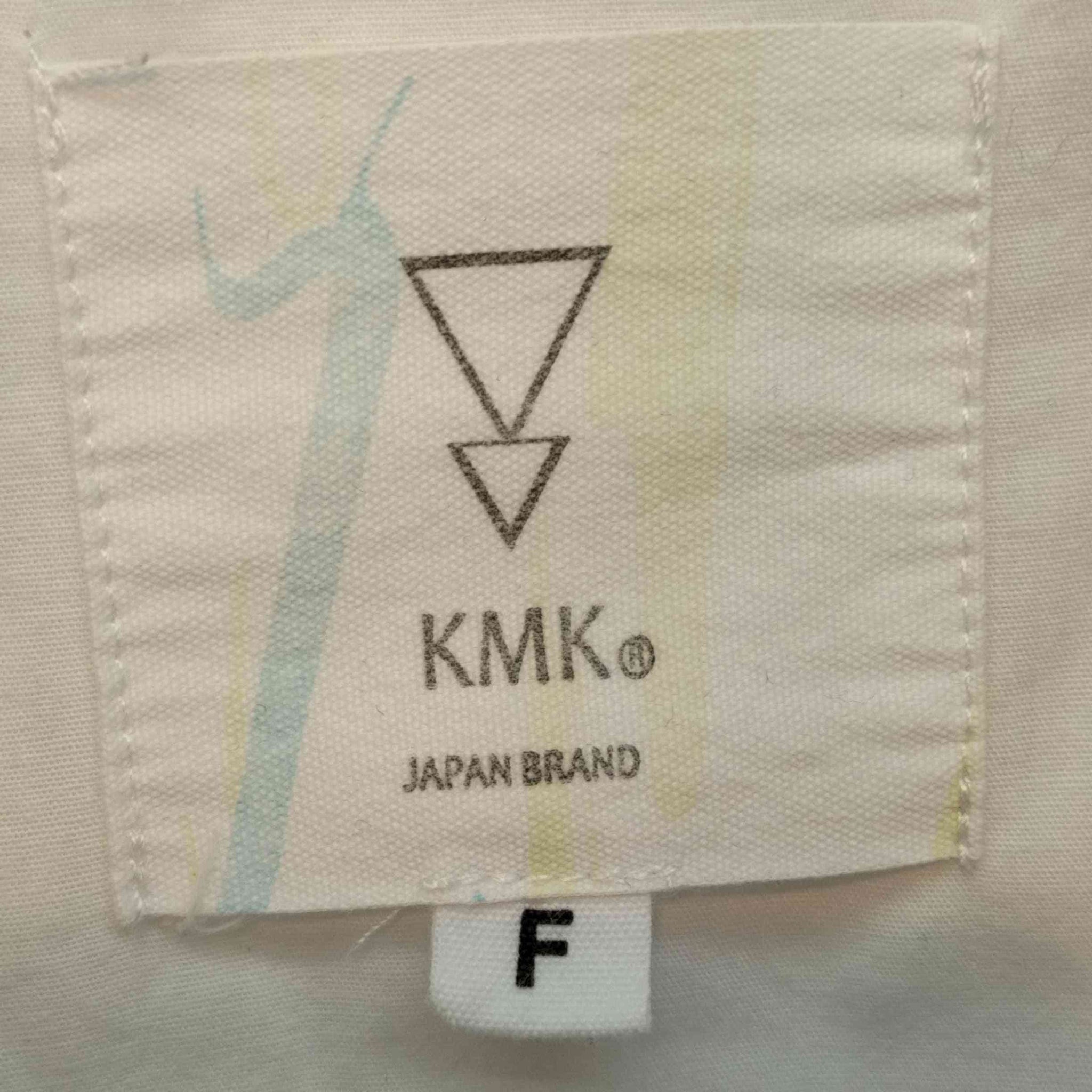 KMK(ケイエムケイ)ロゴ総柄ブロードビッグシャツ