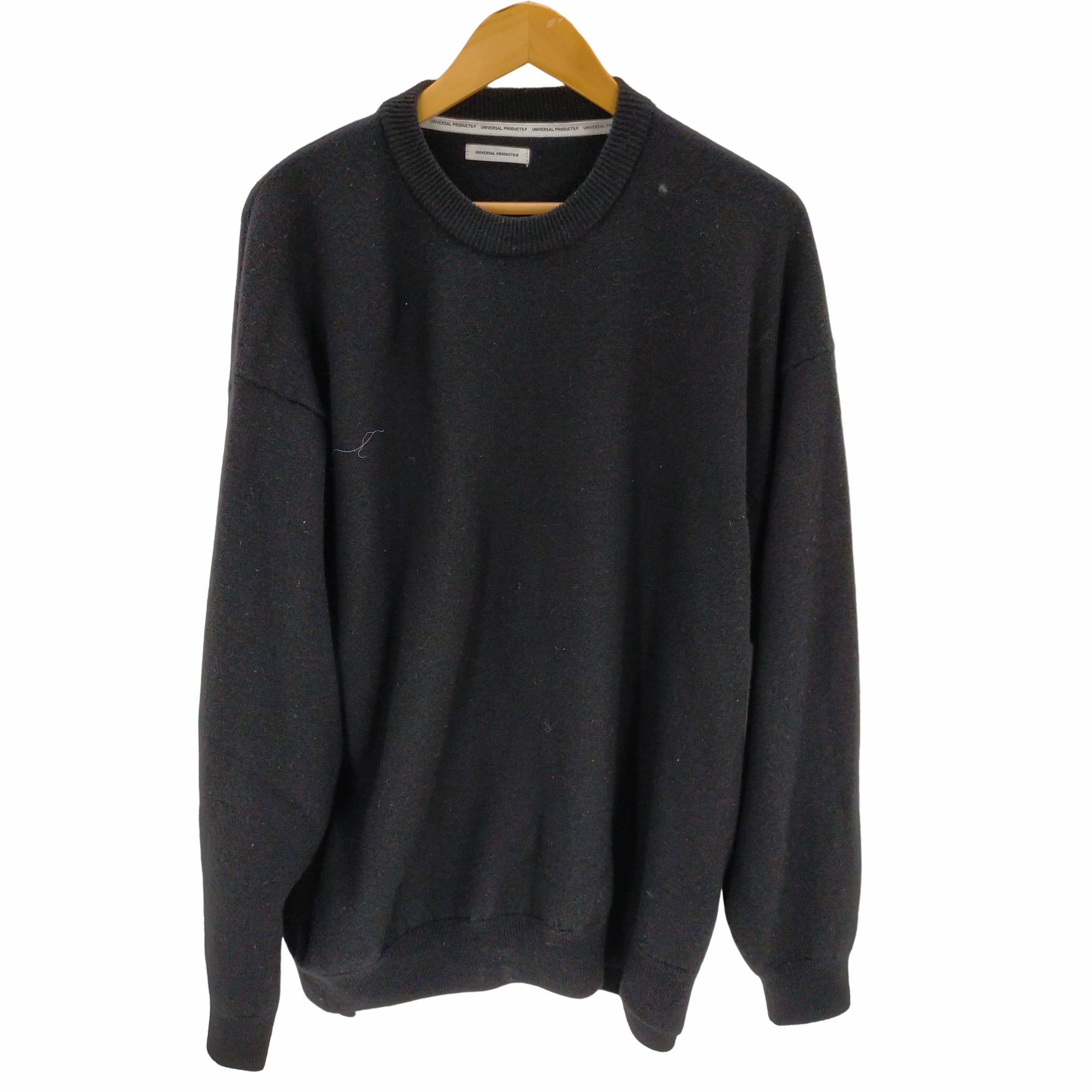 UNIVERSAL PRODUCTS(ユニバーサルプロダクツ)22AW FELTED MERINO WOOL CREW NECK KNIT