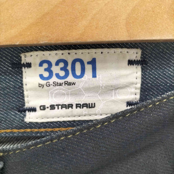 G-STAR RAW(ジースターロー)3301 SLIM ボタンフライ コーティング デニム パンツ