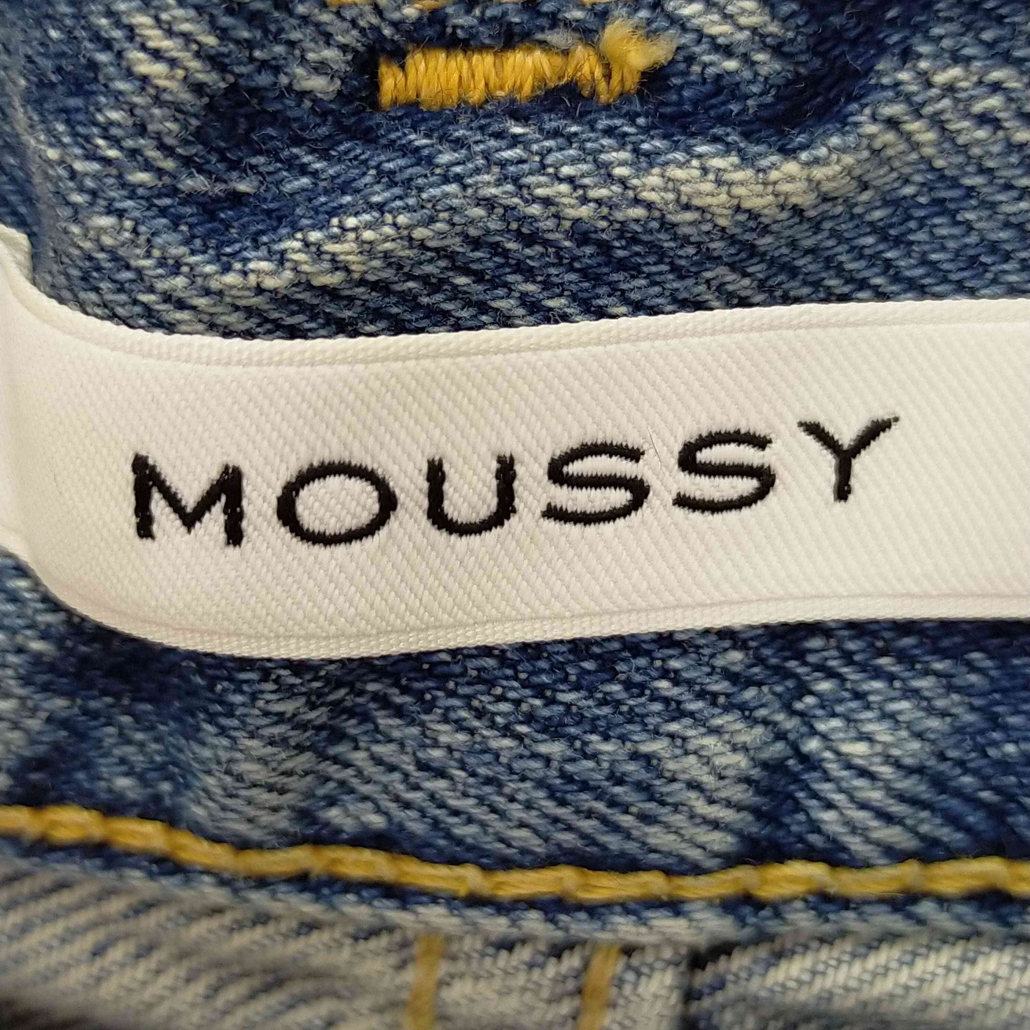 moussy(マウジー)クラッシュデニム テーパード パンツ – サステナブル