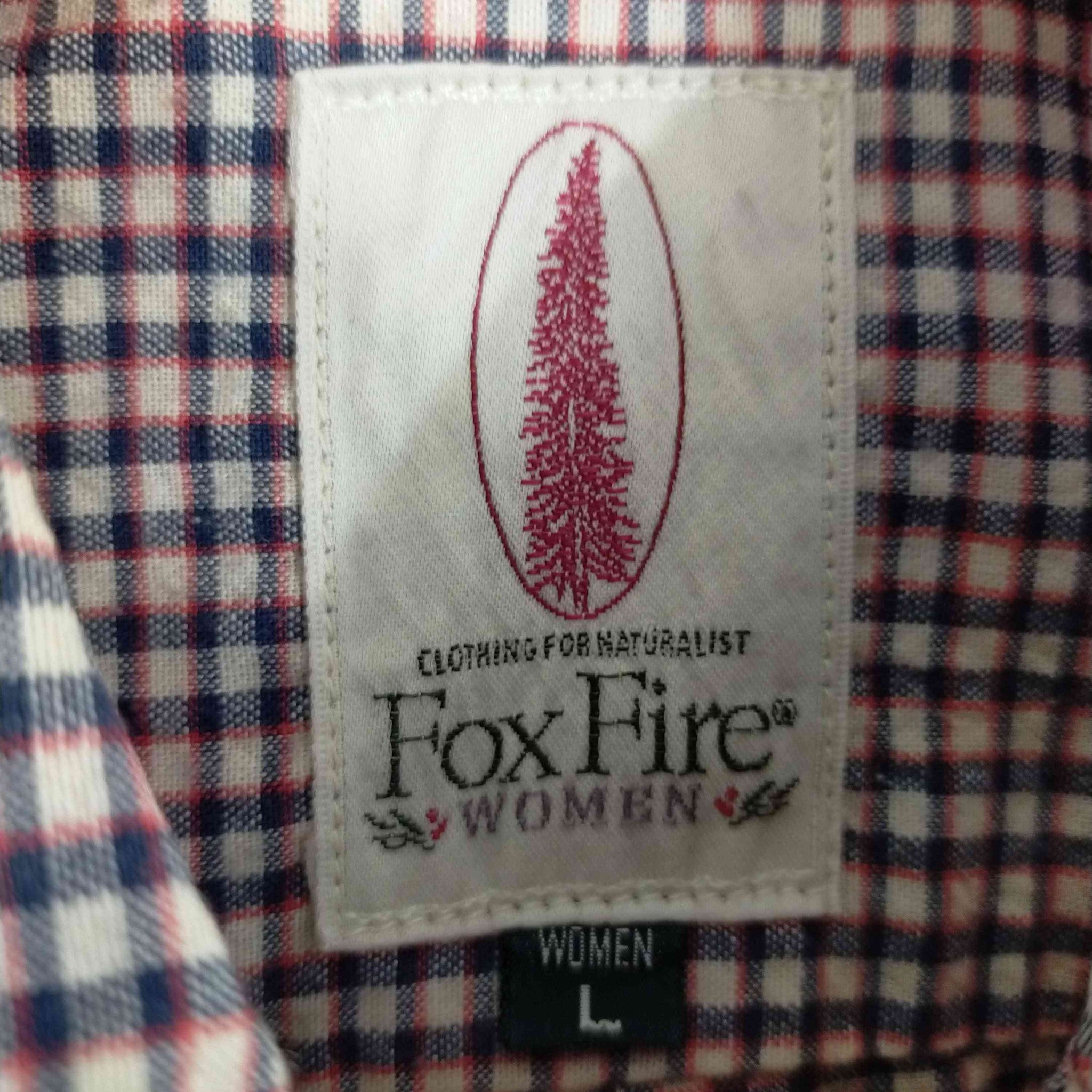 Fox Fire(フォックスファイヤー)チェック柄 開襟S/Sシャツ
