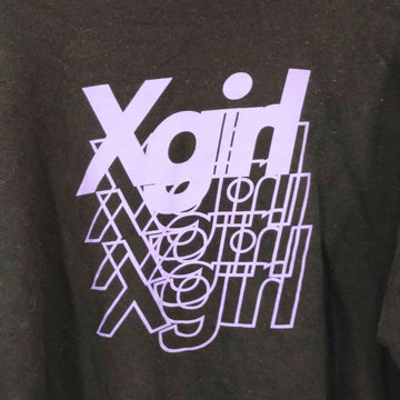 X-girl(エックスガール)ロゴプリントプルオーバーパーカー