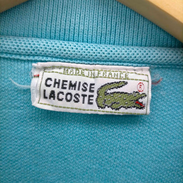 CHEMISE LACOSTE(シュミーズ ラコステ)フランス製 ロゴワッペン 半袖ポロシャツ