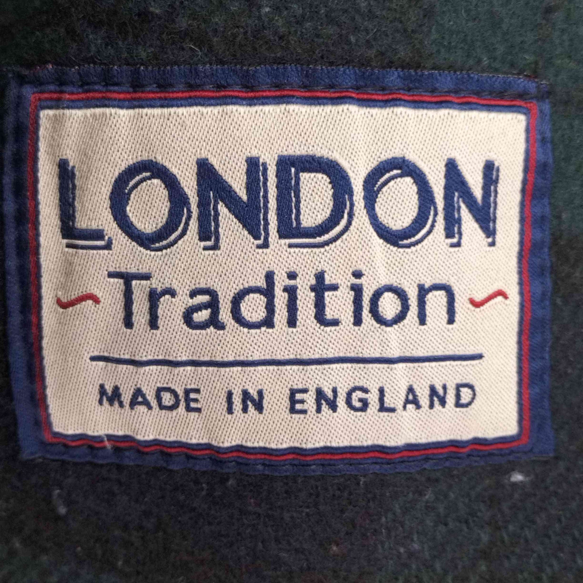 LONDON TRADITION(ロンドントラディション)MADE IN ENGLAND ウールPコート ブラックウォッチ
