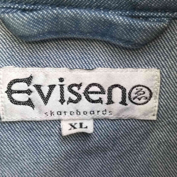 Evisen skateboards(ヱビセンスケートボーズ)ゑ刺繍 スタンドカラー デニムジャケット カバーオール
