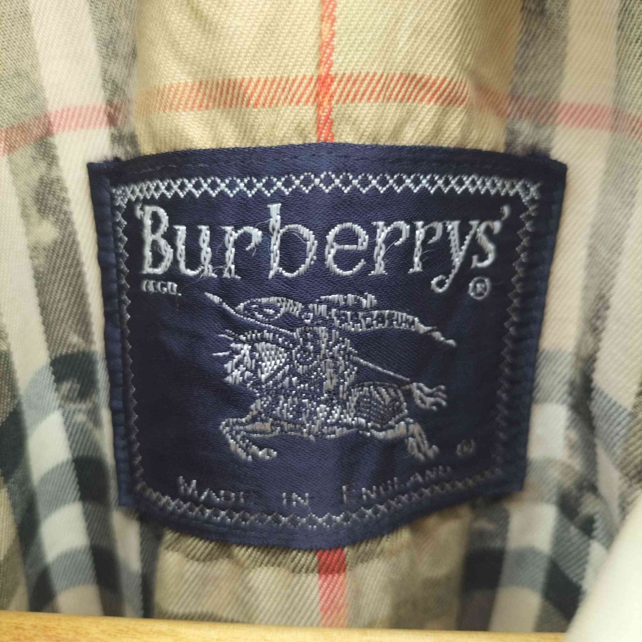BURBERRYS(バーバリーズ)70-80S 英国製 裏地 ノバチェック ステンカラーコート