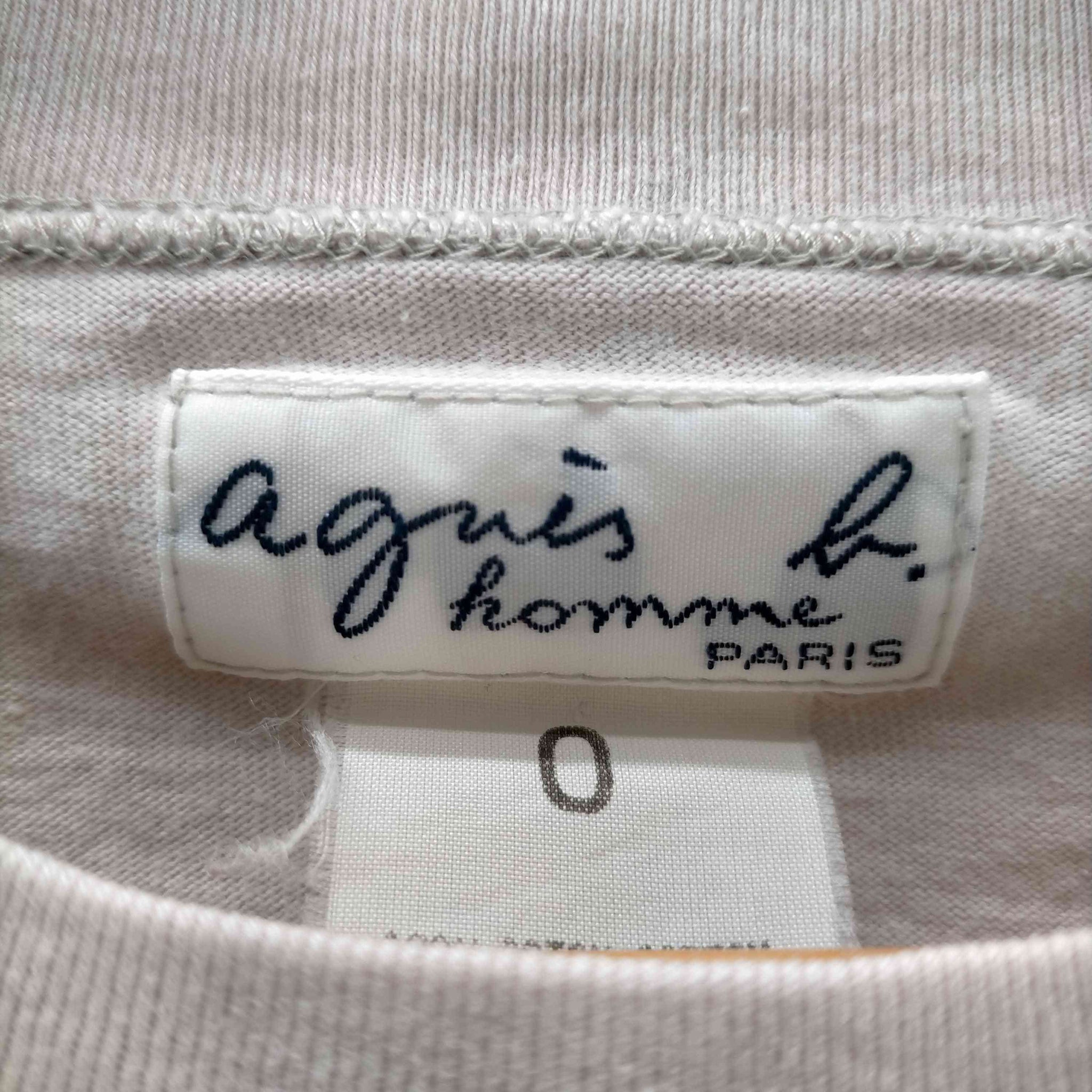 agnes b.(アニエスベー) レザール タグ ポケットTシャツ