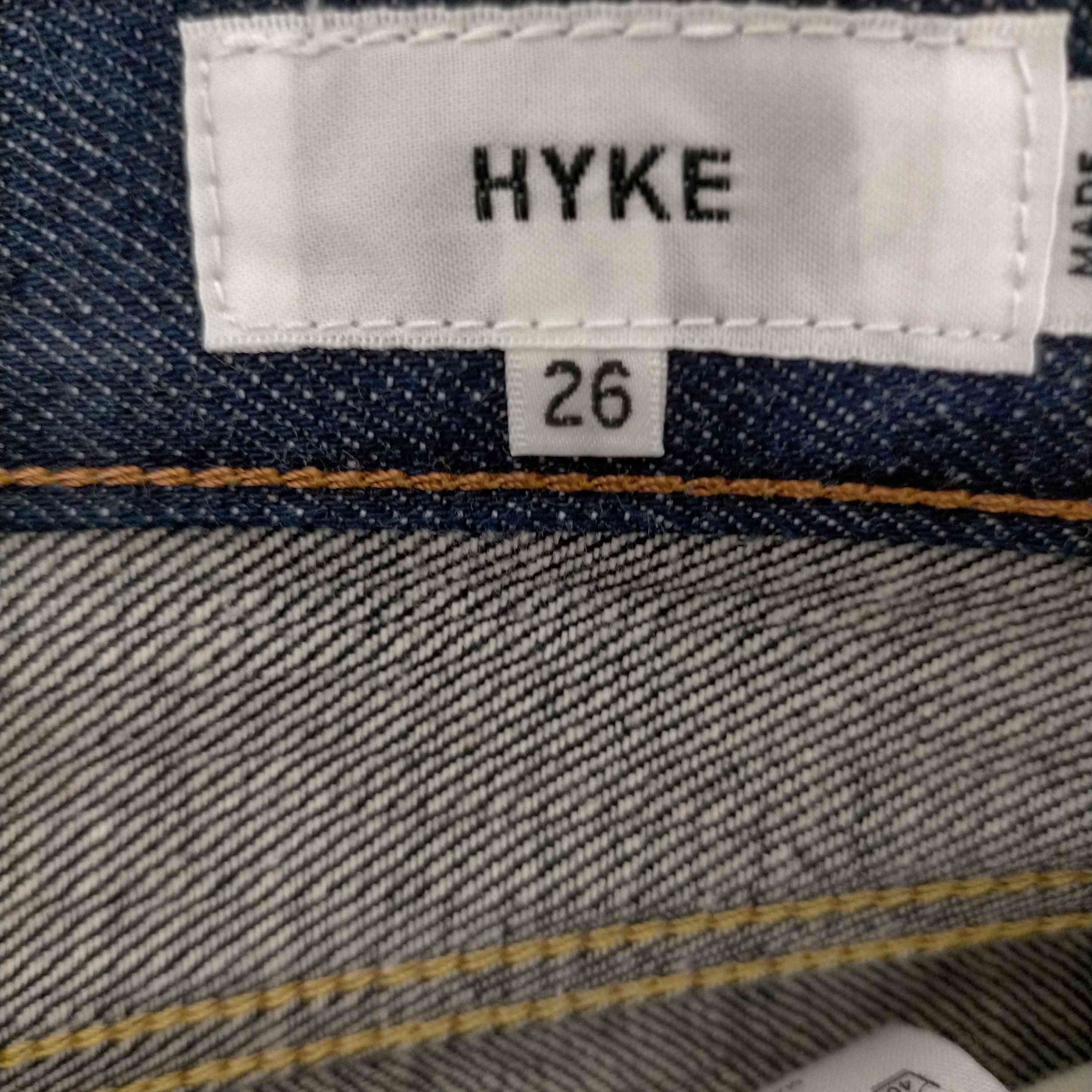 HYKE(ハイク)TIGHT SLIM ジップフライデニムパンツ