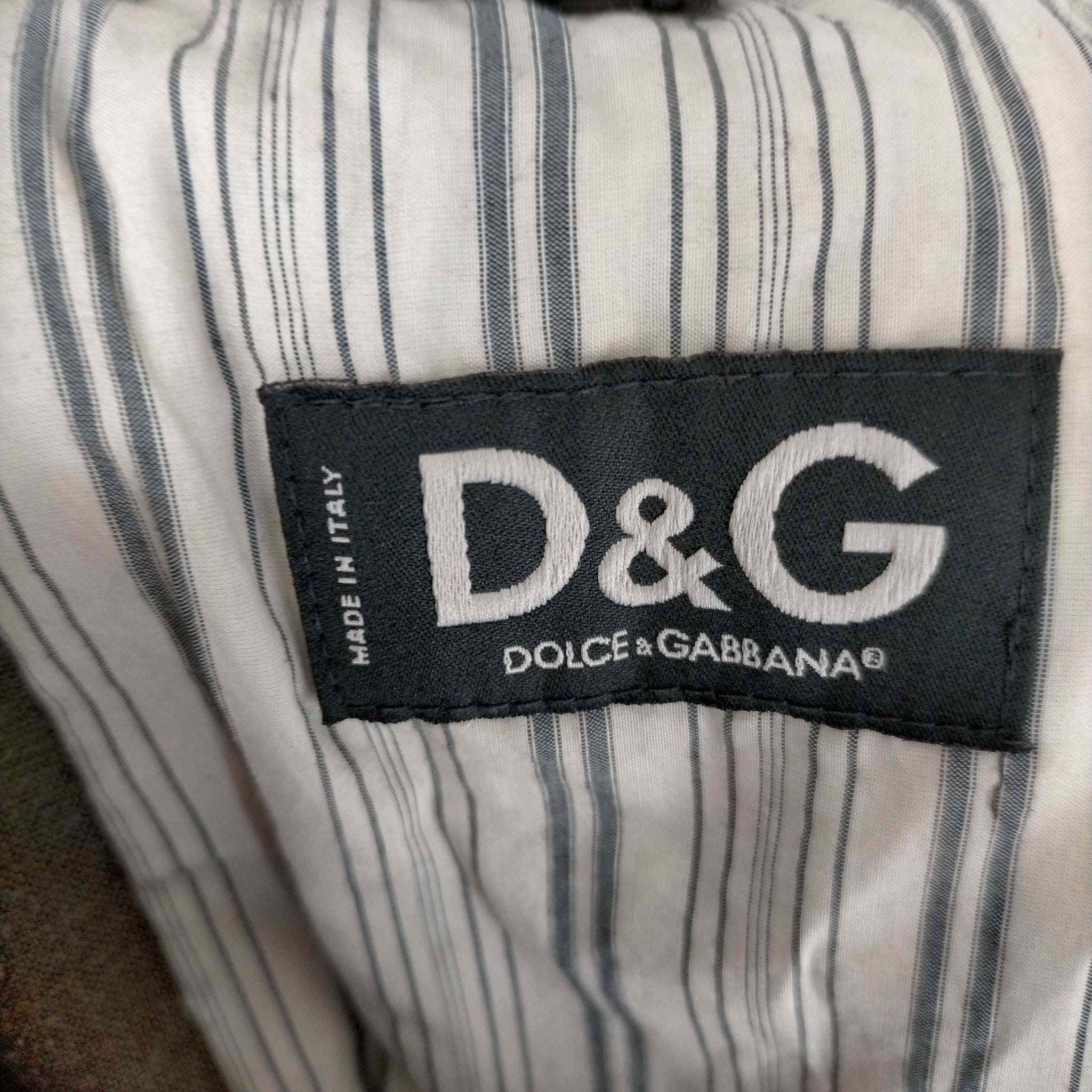 D&G DOLCE&GABBANA(ディーアンドジードルチェアンドガッバーナ)イタリア製 リネン混 スーツセットアップ
