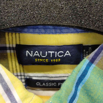 NAUTICA(ノーティカ)クレイジーチェック半袖シャツ CLASSIC FIT