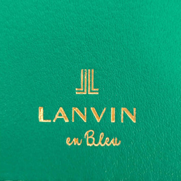 LANVIN en Bleu(ランバンオンブルー)ロゴ刻印 二つ折り財布