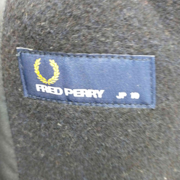FRED PERRY(フレッドペリー)16AW 比翼 タータンチェック 切替 ウール ステンカラー コート