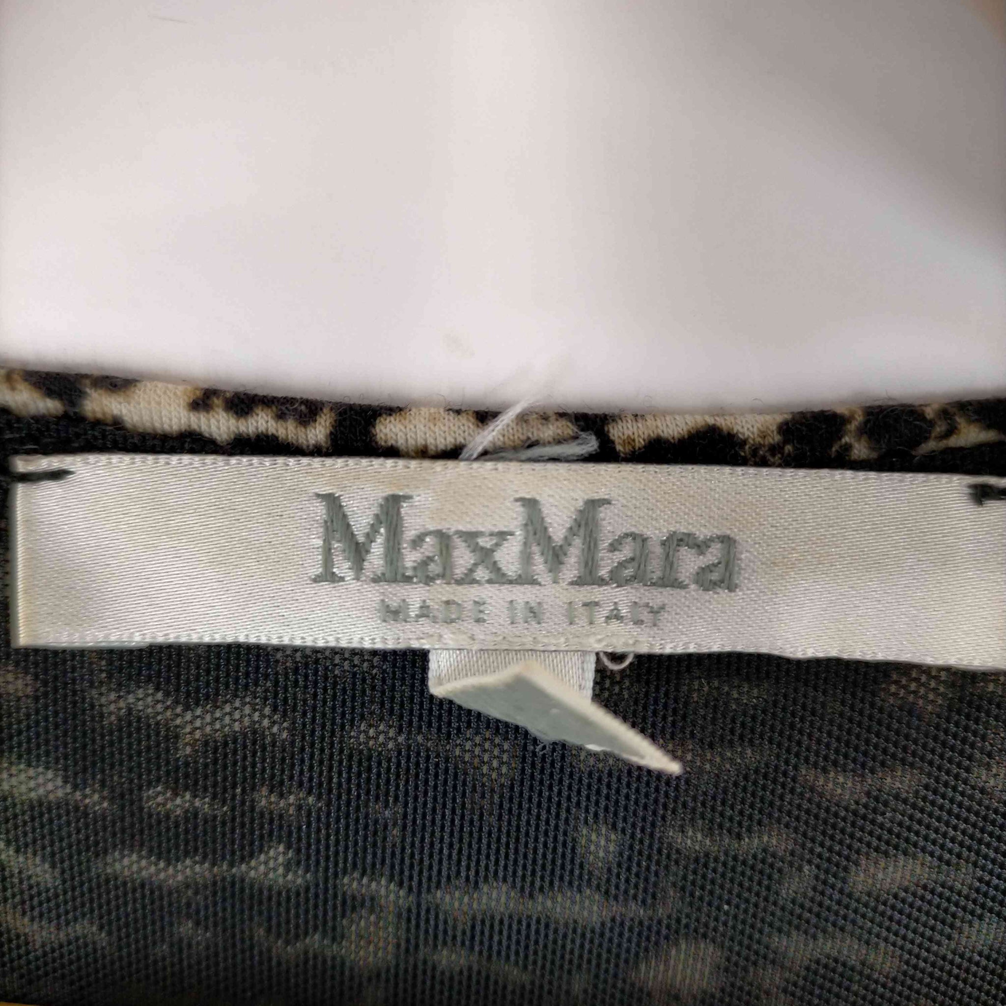 MAX MARA(マックスマーラ)白タグ 総柄カシュクールワンピース