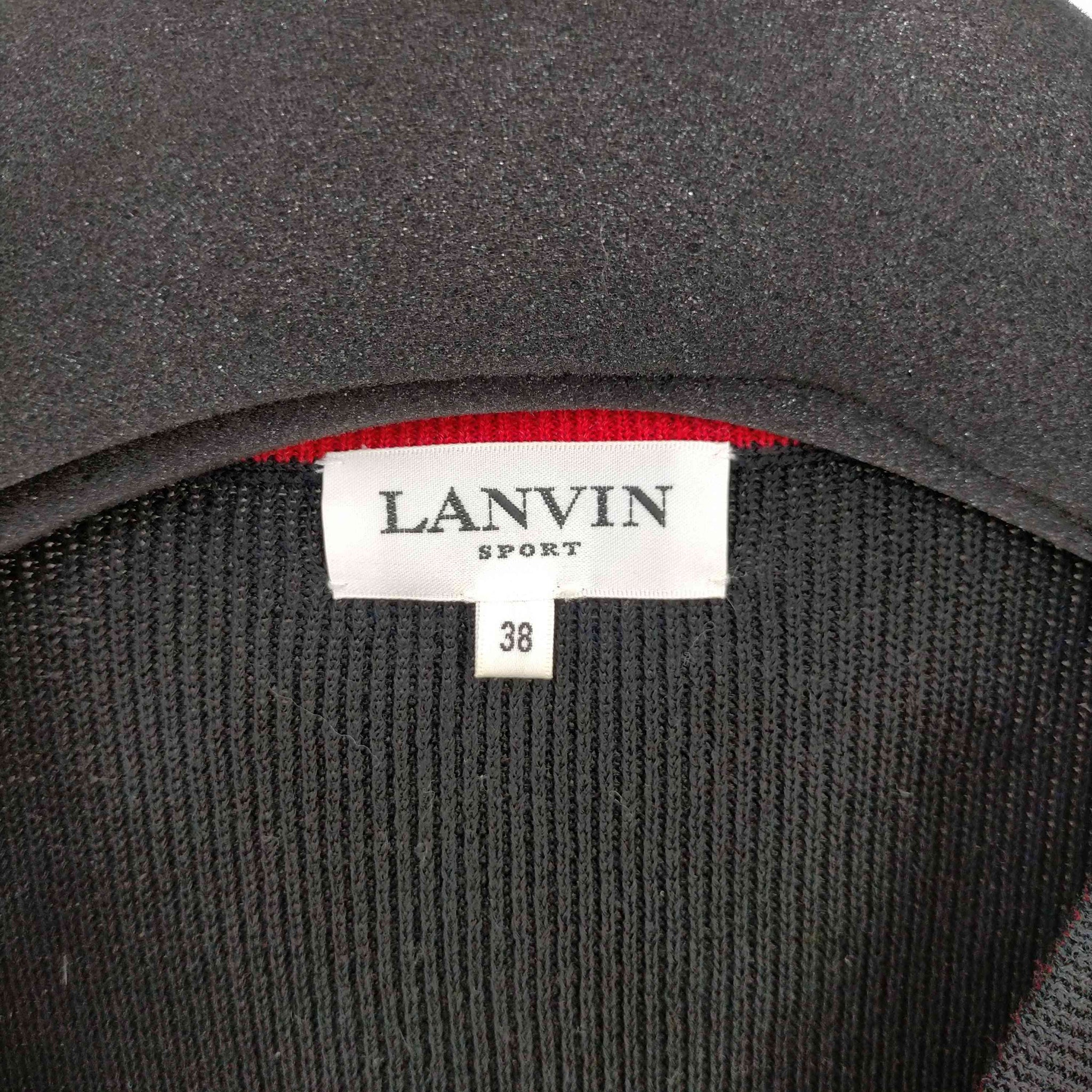 LANVIN(ランバン)SPORT ロゴ刺繍 デザインニットベスト