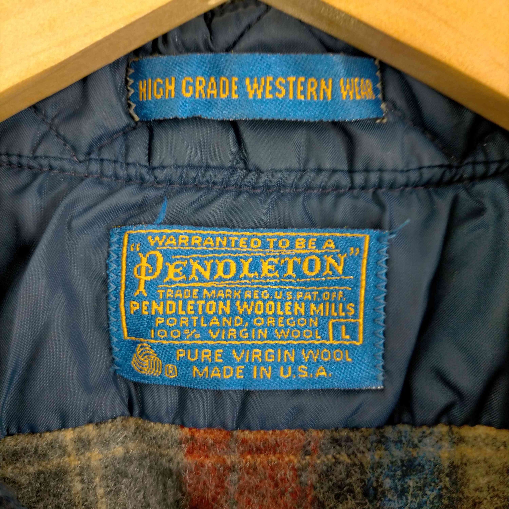 PENDLETON(ペンドルトン)70s usa製 ウエスタンヨーク マルチカラー ウールチェックシャツ